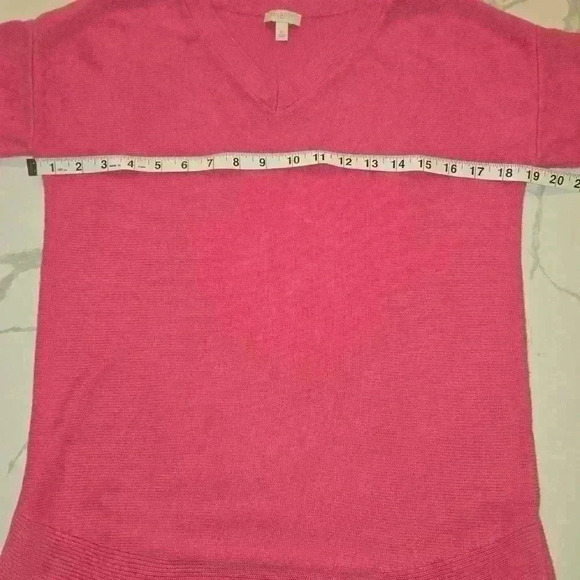 Talbots Womens Lightweight V-Neck Tunic Sweater Pink Size Small - Picture 10 of 11